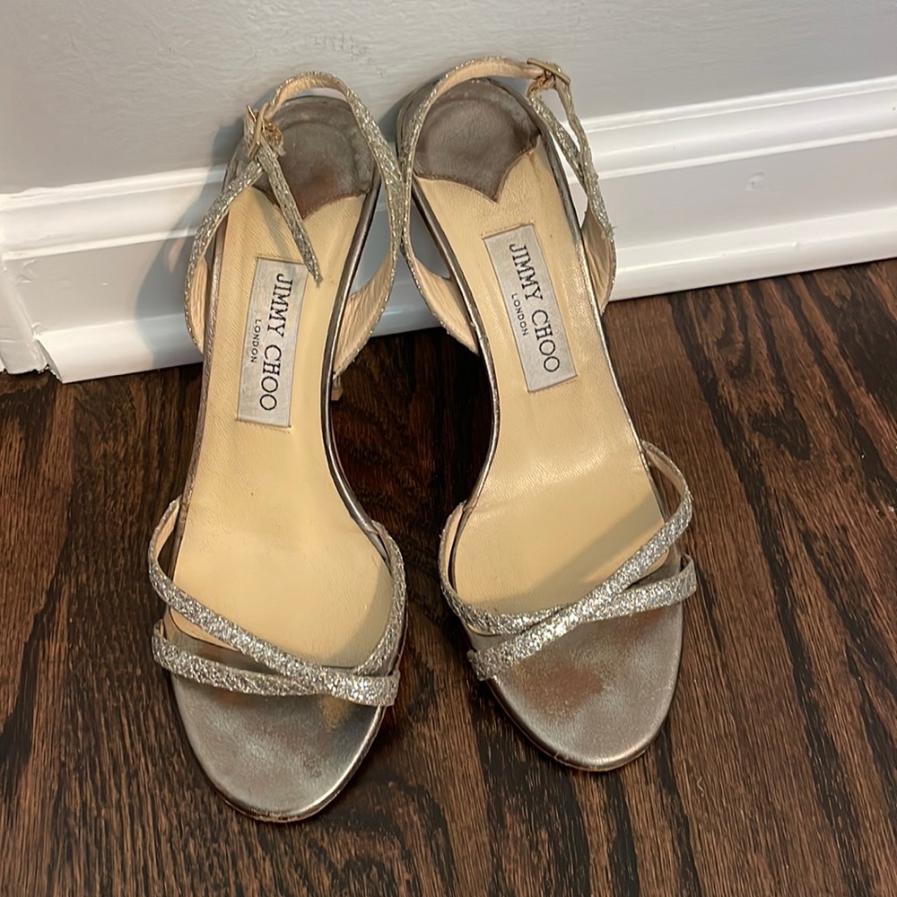 Glitzy Jimmy Choo dress shoes